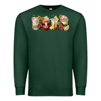 Sports Green farm animals coffee cups Premium Sweatshirt - texasbilliewilder