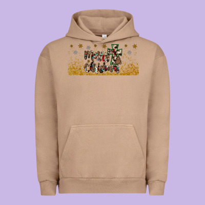 Merry Christmas Cross Urban Hoodie Designed By Jahusdesignshop