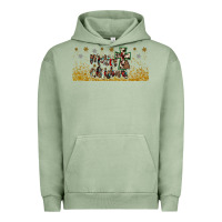 Pigment Oil Green merry christmas cross Urban Hoodie - JahusDesignShop