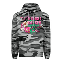 Slate Camo breast cancer is boo shit Premium Hoodie - AdoDesignShop