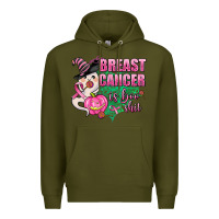 Army Green breast cancer is boo shit Premium Hoodie - AdoDesignShop