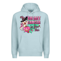 Blue Mist breast cancer is boo shit Premium Hoodie - AdoDesignShop