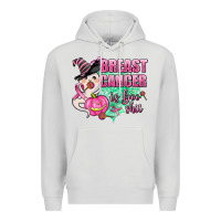 Dove Grey breast cancer is boo shit Premium Hoodie - AdoDesignShop