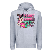Heather Grey breast cancer is boo shit Premium Hoodie - AdoDesignShop