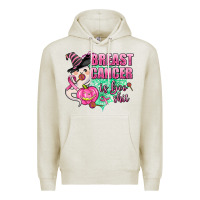 Oatmeal Heather breast cancer is boo shit Premium Hoodie - AdoDesignShop