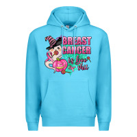 Ocean Blue breast cancer is boo shit Premium Hoodie - AdoDesignShop
