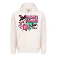 Pale Pink breast cancer is boo shit Premium Hoodie - AdoDesignShop