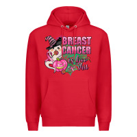 Red breast cancer is boo shit Premium Hoodie - AdoDesignShop