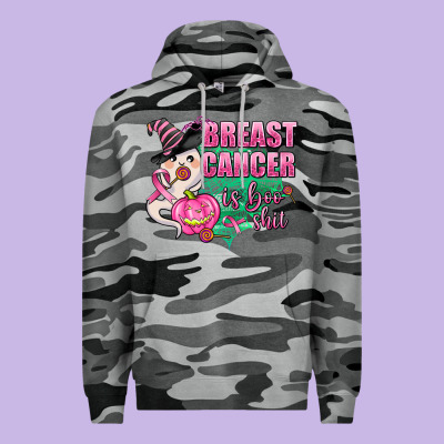 Breast Cancer Is Boo Shit Premium Hoodie Designed By Adodesignshop