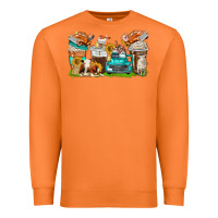 Carrot farm truck coffee cups Premium Sweatshirt - texasbilliewilder