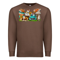 Chestnut farm truck coffee cups Premium Sweatshirt - texasbilliewilder