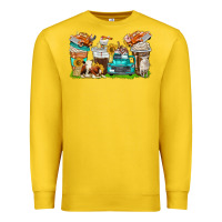 Lemon farm truck coffee cups Premium Sweatshirt - texasbilliewilder