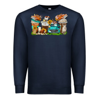 Navy farm truck coffee cups Premium Sweatshirt - texasbilliewilder