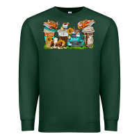 Sports Green farm truck coffee cups Premium Sweatshirt - texasbilliewilder