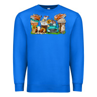 True Royal farm truck coffee cups Premium Sweatshirt - texasbilliewilder