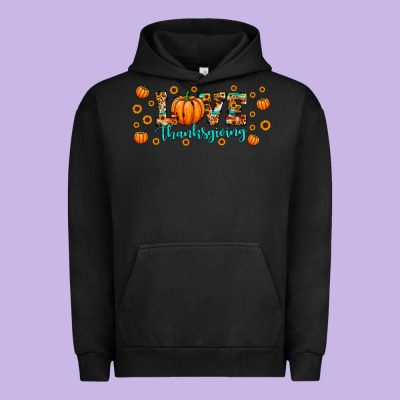 Love Thanksgiving Urban Hoodie Designed By Jahusdesignshop