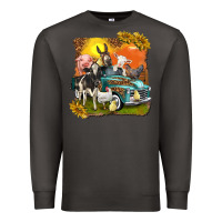 Smoke farm truck with farm animals Premium Sweatshirt - texasbilliewilder