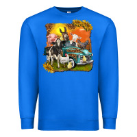 True Royal farm truck with farm animals Premium Sweatshirt - texasbilliewilder
