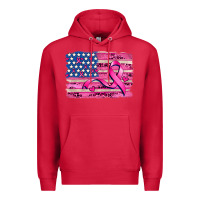 Cardinal american flag and  cancer ribbon pattern Premium Hoodie - AdoDesignShop