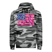 Slate Camo american flag and  cancer ribbon pattern Premium Hoodie - AdoDesignShop
