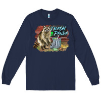 Navy raccoon trash panda Long Sleeve Tee - BarkalooDesign