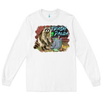 White raccoon trash panda Long Sleeve Tee - BarkalooDesign