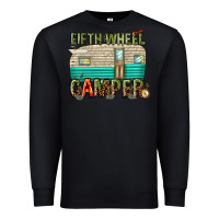 Black fifth wheel camper Premium Sweatshirt - texasbilliewilder