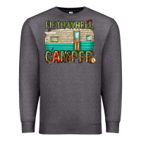 Charcoal Heather fifth wheel camper Premium Sweatshirt - texasbilliewilder