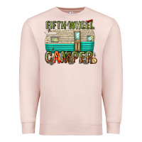 Pale Pink fifth wheel camper Premium Sweatshirt - texasbilliewilder