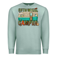 Seafoam fifth wheel camper Premium Sweatshirt - texasbilliewilder