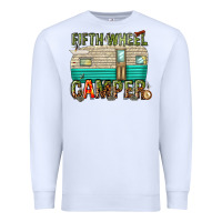 White fifth wheel camper Premium Sweatshirt - texasbilliewilder