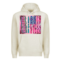 Oatmeal Heather warrior breast cancer and american flag Premium Hoodie - AdoDesignShop