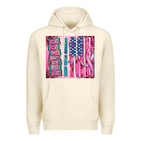 Sandshell warrior breast cancer and american flag Premium Hoodie - AdoDesignShop