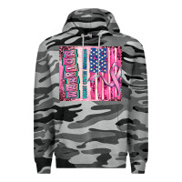 Slate Camo warrior breast cancer and american flag Premium Hoodie - AdoDesignShop