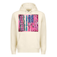 Tofu warrior breast cancer and american flag Premium Hoodie - AdoDesignShop