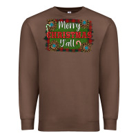 Chestnut Merry Christmas Y'all Premium Sweatshirt - RanaPortraitStore