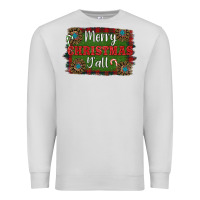 Dove Grey Merry Christmas Y'all Premium Sweatshirt - RanaPortraitStore