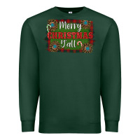 Sports Green Merry Christmas Y'all Premium Sweatshirt - RanaPortraitStore