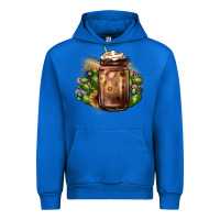 Cobalt sunflower coffee cup cactus Urban Hoodie - JahusDesignShop
