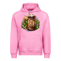 Fuchsia Pink sunflower coffee cup cactus Urban Hoodie - JahusDesignShop