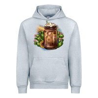 Heather Grey sunflower coffee cup cactus Urban Hoodie - JahusDesignShop
