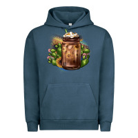 Pigment Midnight Navy sunflower coffee cup cactus Urban Hoodie - JahusDesignShop