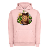 Pigment Salmon sunflower coffee cup cactus Urban Hoodie - JahusDesignShop