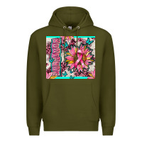 Army Green survivor breast cancer Premium Hoodie - AdoDesignShop