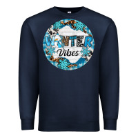 Navy Winter vibes Premium Sweatshirt - RanaPortraitStore