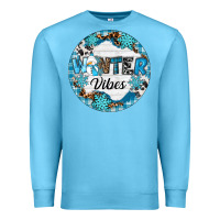 Ocean Blue Winter vibes Premium Sweatshirt - RanaPortraitStore
