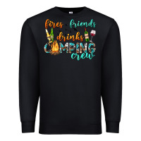 Black fires friends drinks camping crew Premium Sweatshirt - texasbilliewilder