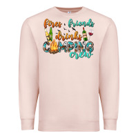 Pale Pink fires friends drinks camping crew Premium Sweatshirt - texasbilliewilder