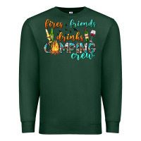 Sports Green fires friends drinks camping crew Premium Sweatshirt - texasbilliewilder