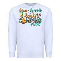White fires friends drinks camping crew Premium Sweatshirt - texasbilliewilder